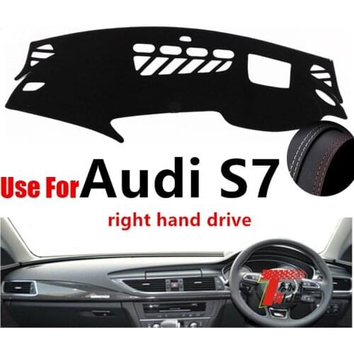TAIJS Factory Sport Sun Shade Simple Leather Car Dashboard Cover For Audi S7 Right Hand Drive