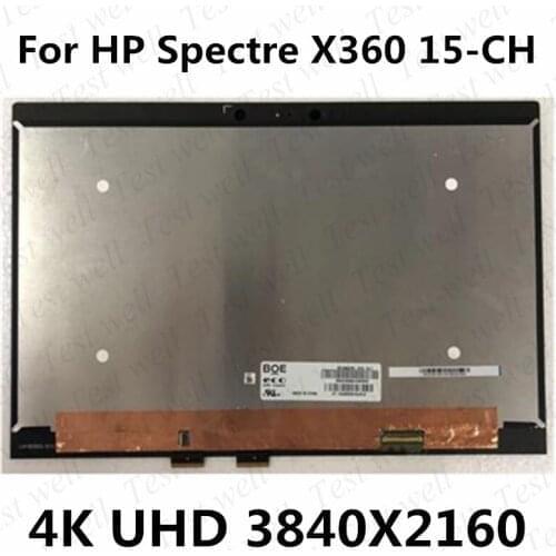 15.6 inch UHD 3840*2160 LCD screen assembly For HP Spectre X360 15-CH 15-CH011DX 15-CH011NR L15596-001