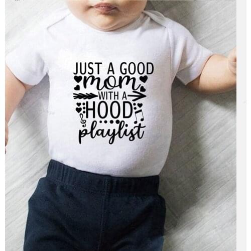 Winter Jumpsuit for Babies Kids' Things Just A Good Mom Print Girl Infant Romper Summer 2021 Kids Clothing Girls Outfits