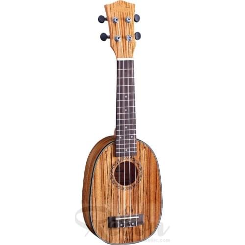 21 inch ukulele in zebra wood