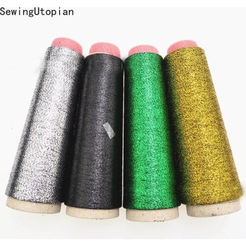 4PCS Polyester Sew Metallic Embroidery Crochet Sweater Knitting Yarn Cross Stitch Metallic Yarn Threads Sewing Accessories