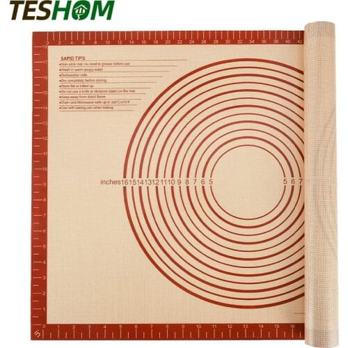 Extra Thick Silicone Pastry Mat Large for NonStick Baking Dough Rolling Kneading Mat with Measurement 60 X 40CM