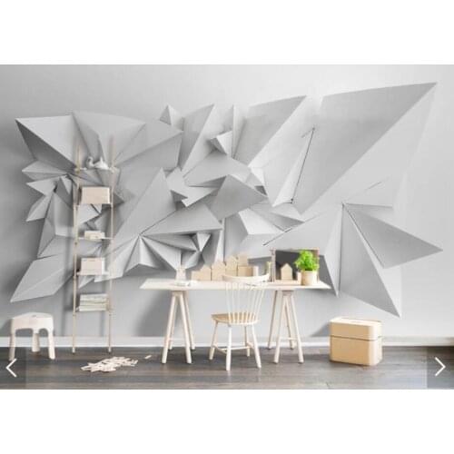 3D Abstract Geometric Wallpaper Mural for Living Room Home Wall Decor Photo Wallpaper Stereo Contact Paper Mural Wall Paper 3d
