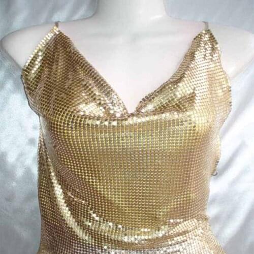 Aluminum metal sequin fabric cloth