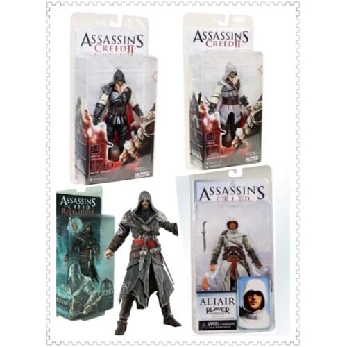 Assassin Creed Origins Creed Ezio Altair Series 4 Connor Haytham Edward Kenway Mohawk Action Figure Collectable Model Toy 15cm