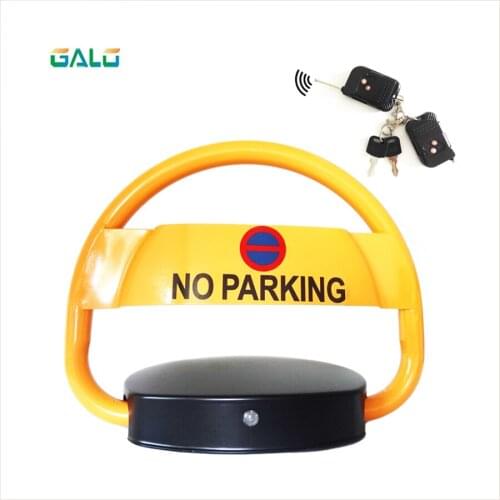 Solve Parking jam use remote control parking barrier lock (DIY logo text ) for VIP car parking
