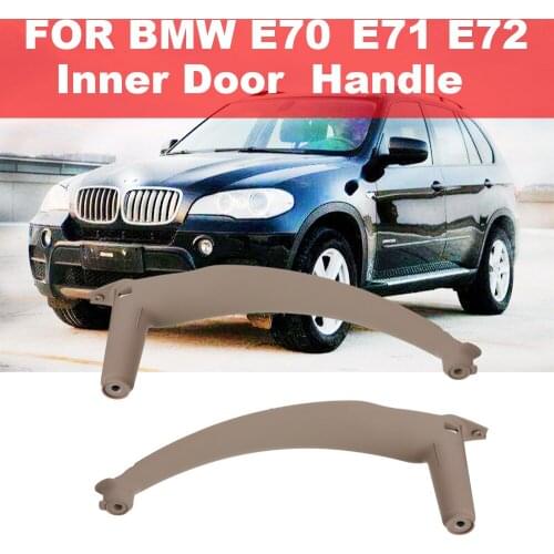 For BMW E70 X5 SAV 2007-2013 E71/E72 X6 SAV 2008-2014 Car Interior Door Handle Inner Door Panel Handle Pull Trim Cover