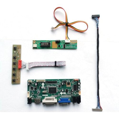 For LP150X04 LP150X1 LP150X2 VGA+DVI LCD panel 1024*768 LVDS 20Pin keyboard 1CCFL 15" M.NT68676 screen controller board kit