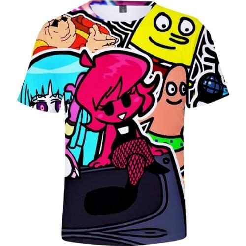 Friday night funkin 3D Printed Spring Summer Preppy Men/Women Street Clothes T-shirt Streetwear Kawaii HIP HOP style