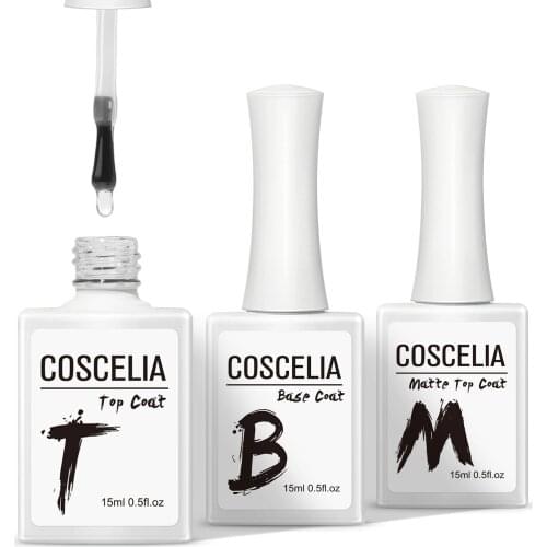 Top Base Coat Primer Gel For Varnish Soak Off Matte Top Coat Long Lasting Soak Off Nail Art Design Manicure UV Gel Polish
