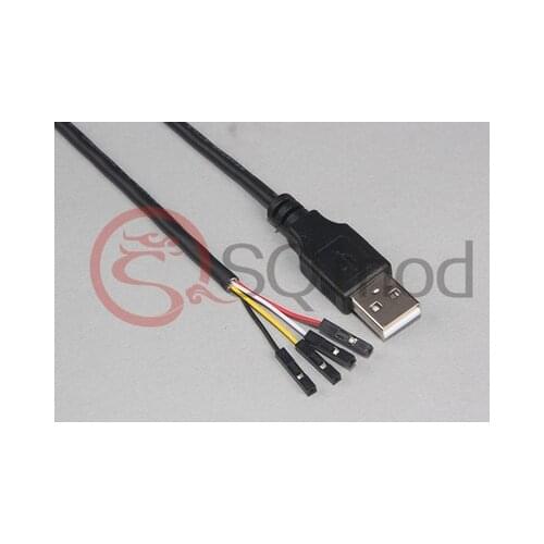 USB Male to Dupont 1Pin Data Extension DIY Cable Single USB Adapter to Dupont Wire 50cm Black