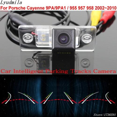 Lyudmila Car Intelligent Parking Tracks Camera FOR Porsche Cayenne 9PA/9PA1 / 955 957 958 2002~2010 Car Back up Rear View Camera