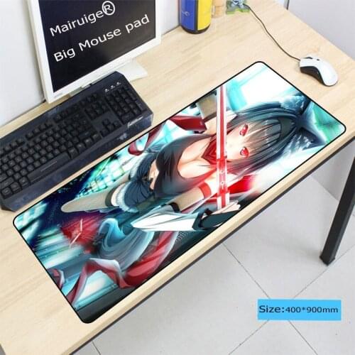 Mairuige Anime Sexy girl Gaming Mouse Pad Locking Edge Large Mouse Mat PC Computer Laptop Rubber Mouse pad for CS GO dota 2 lol