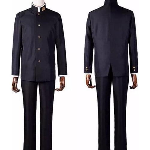 Male japanese school uniform Costume Class 3 Grade 2 Black Uniform Japanese School Boys' Uniform Halloween Costume for Men