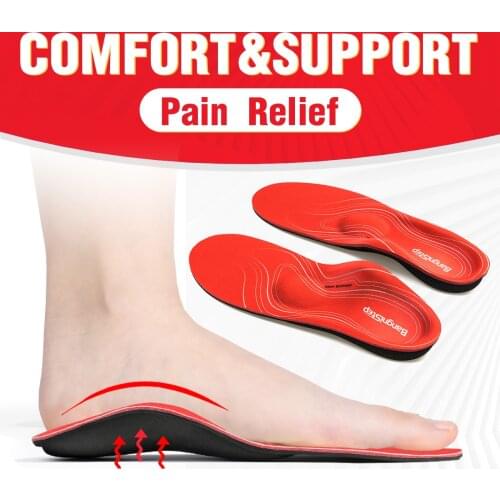 3ANGNI Orthotic Arch Support Shoe Insole Severe Flat Feet Inserts Pad Orthopedic Insoles Heel Plantar Fasciitis Men Woman