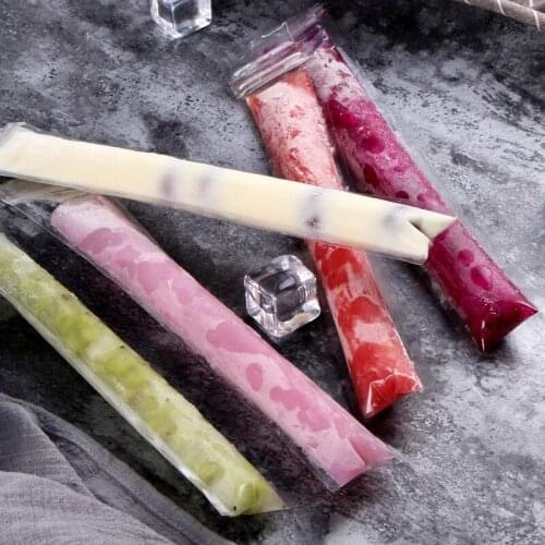 20pcs/Pack DIY Candy Bar With Funnel Ice Pop Bags Plastic Popsicle Molds Disposable Self Sealing Frozen BPA Free Homemade Tools