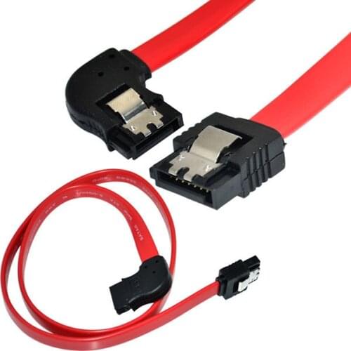 50cm 1.5" Serial SATA ATA DATA UP 90 degree angled to straight Lead Cable