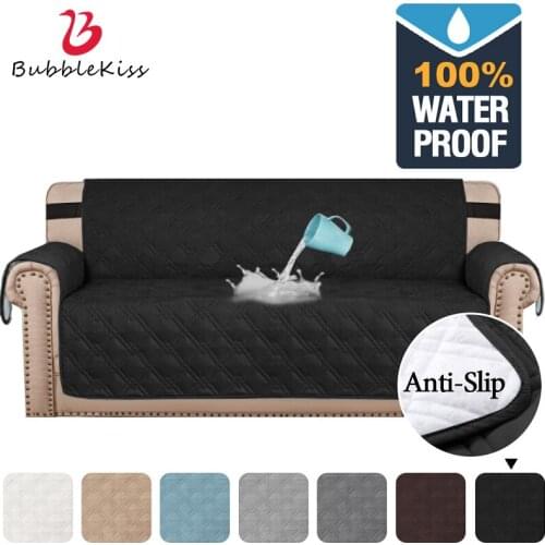 Bubble Kiss Waterpoof Sofa Cover Quilted Anti-Wear Thick Cushion Couch Recliner Slipcovers Furniture Protector 1/2/3/4 Seater