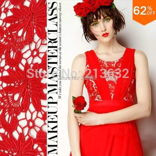 DIY PQYY35 african guipure lace water soluble chemical lace guipure lace fabric hollow out african lace fabrics high quality