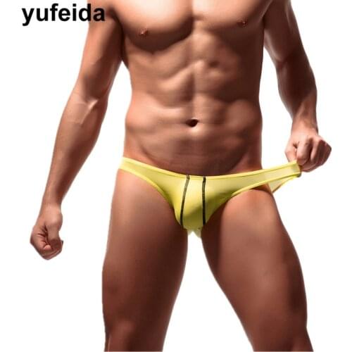 Sexy Mens Underwear Briefs Exotic Jockstraps Cueca Masculina Low-Rise Underpants Male Gay Sissy Panties Mens Briefs Penis Pouch