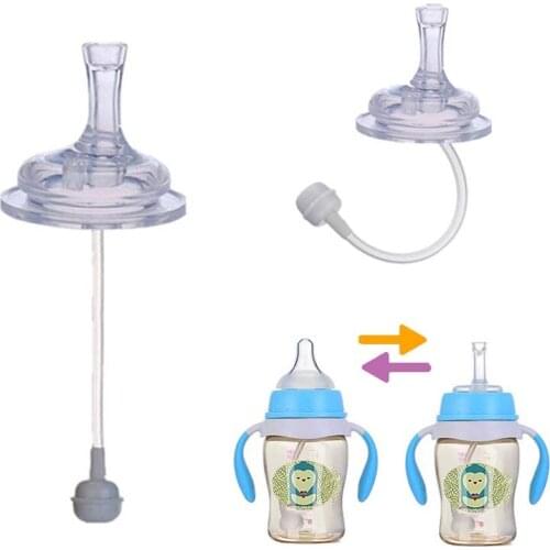 Baby Bottle Straw Cup Straw Accessories Replacement Wide Mouth Caliber Silicone Feeding Accessories