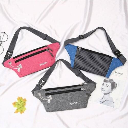 Sport Zipper Pouch Bag Unisex Waist Nylon Packs Outdoor Women Fanny Pack Men Running Pocket Felt Bags