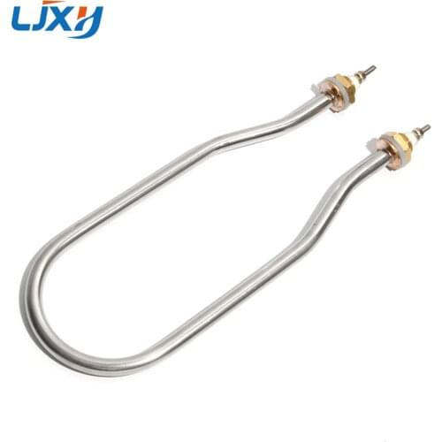 LJXH U Shape Heating Tube for Radiator Heats/Insulation Barrels Copper Head 201 SUS Boiling Water Heater 220V/380V Electric Part