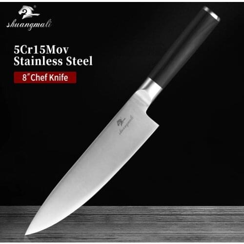 8 Inch Japanese Chef Knives 5Cr15Mov High Carbon Stainless Steel Kitchen Cleaver Knives Sharp Utility Slicing Chef Knife