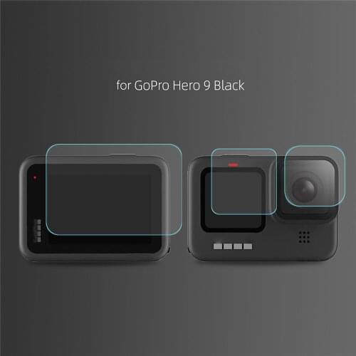 Tempered Film Camera Lens Screen Display Protector for GoPro Hero 9 Black Camera Accessories