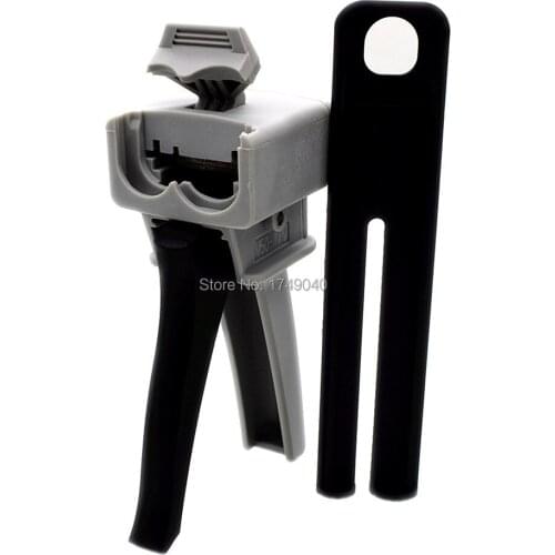 Two Component AB Glue Dispensing Gun 50ML Manual Caulking Gun Applicator Glue Dispenser Tool for 50ml 1:1 and 2:1 AB Epoxy Glue