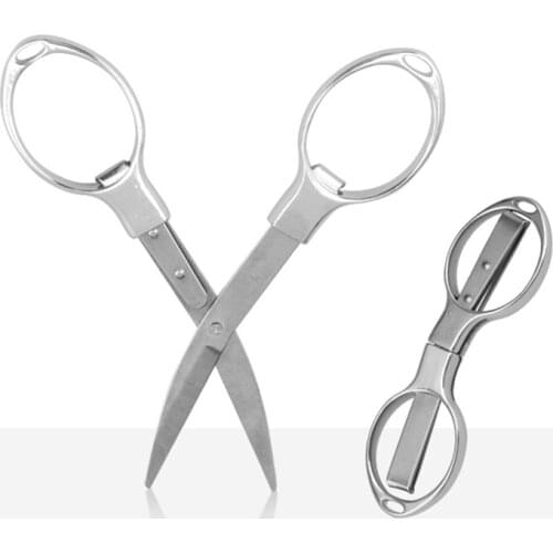 1pcs Stainles Steel Eyebrow Hair Trimming Beauty Makeup Nail ScissorsFacial Trimming Tweezer Makeup Scissors Tool High Quality