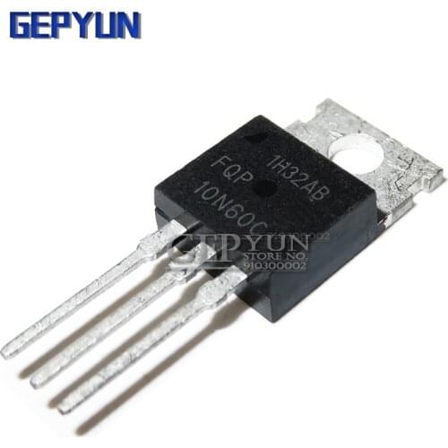 10PCS FQP10N60C 10N60C TO-220 10N60 TO220 MOS FET transistor Gepyun