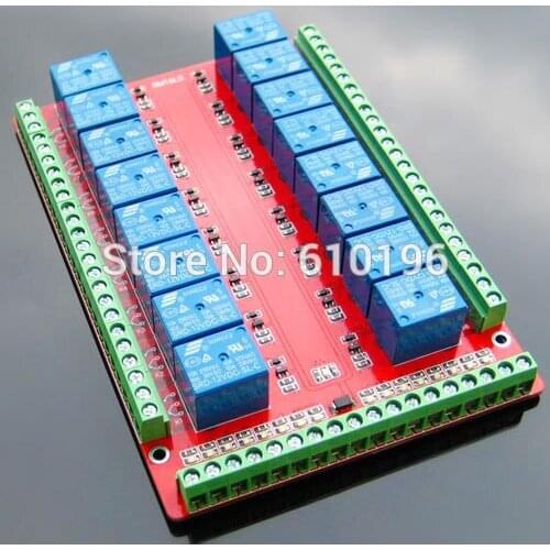 16 channel 5V Relay Module Low Level Triggered Double PCB Bidirectional Terminal