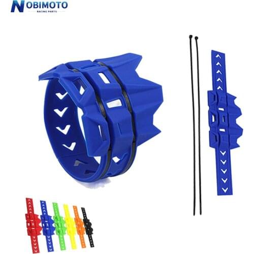 6 Colors Motorcycle Round Silencer Exhaust Muffler Protector Guard For Yamaha Husqvarna Universal Dirt Pit Bike Motorcross