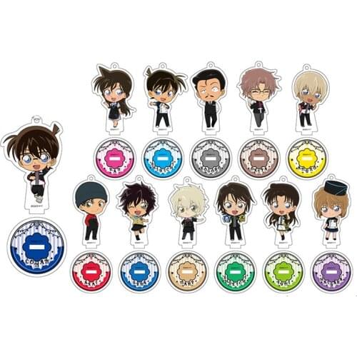 Anime Detective Conan Furuya Rei Mouri Ran Akai Shuuichi Acrylic Stand Figure Mote Display Tabletop Decor Q Version Cartoon Cute