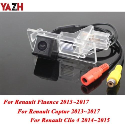 YAZH HD Car Wireless Rear View Camera For Renault Clio 4 Fluence Captur 2013~2017 Radio CCD Night Vision LED Light Waterproof
