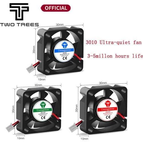 DC 5V 12V 24V 3010 Fans Cooling Brushless Mini Fan 30*30*10mm Cable 2Pin Radiator Black For 3D Printer Parts Reprap