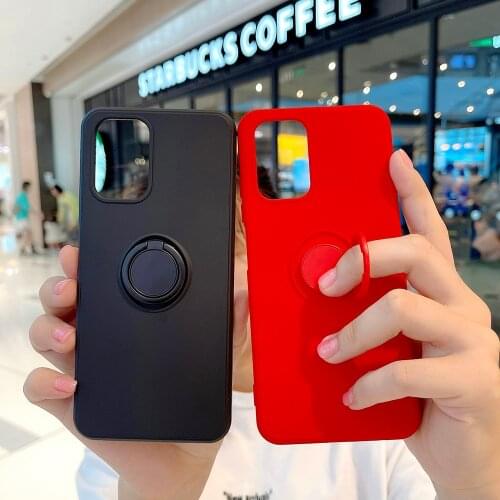 Magnetic Ring Holder Case For Xiaomi Redmi Note 10 Pro Case Silicone Soft Cover For Redmi Note 10 9 8 Pro 9A 9C 9S 8T Phone Case