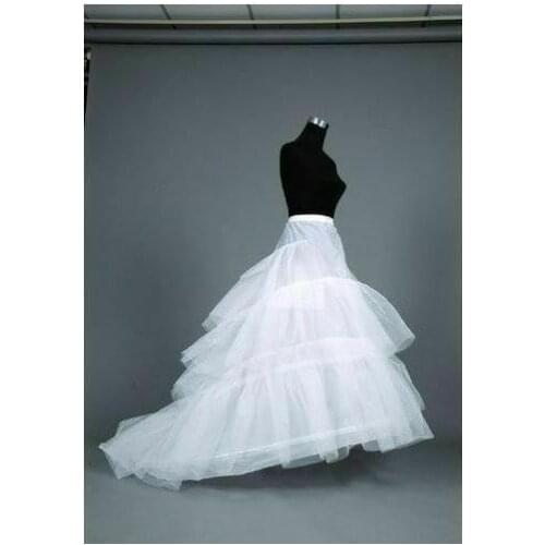 Sensual Looking Fancy Clingy 2 Hoops Wedding Bridal Accessories Petticoats Train