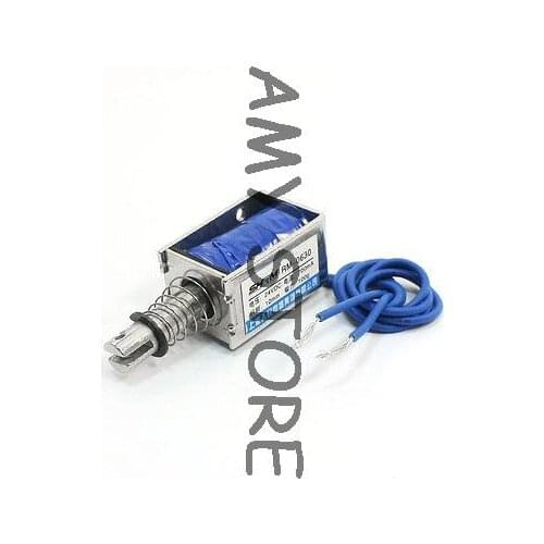 DC24V 700mA 100g/10mm Pull Type Linear Motion Solenoid Electromagnet