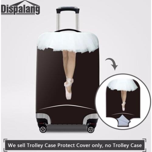 Dispalang Beautiful Ballet Girls Prints Trolley Luggage Protective Cover Waterproof Trolley Case Cover Girls Travel Accessories