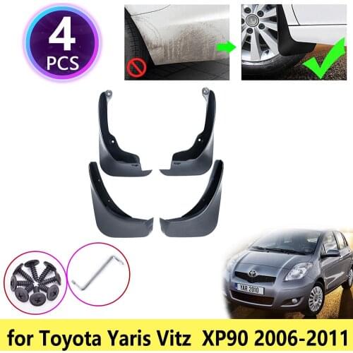 For Toyota Yaris Vitz XP90 2006 2007 2008 2009 2010 2011 Mudguards Mudflap Fender Mud Flaps Splash Guards Car Accessories Rear