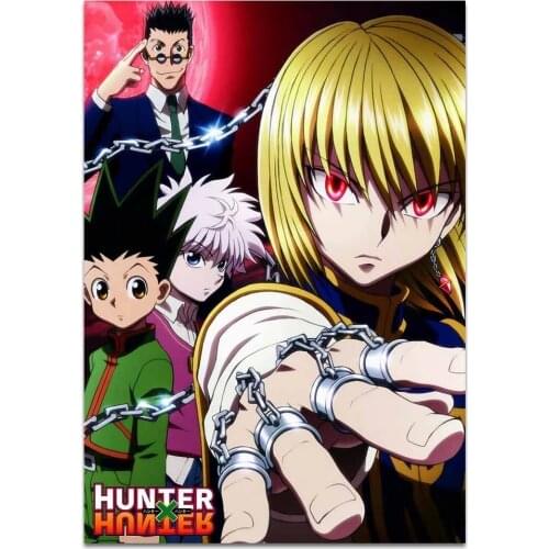 Hunter x Hunter Anime Poster Classic Hot Anime Poster Art Canvas Poster Printing Art Picture Decoration Bedroom Decoration