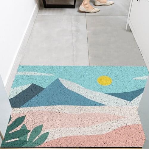Floor Mats Carpet Modern Europe Living Room Bedroom Bathroom Home Door Mat Carpet Non-slip Stain Resistant Cuttable DIY Doormat