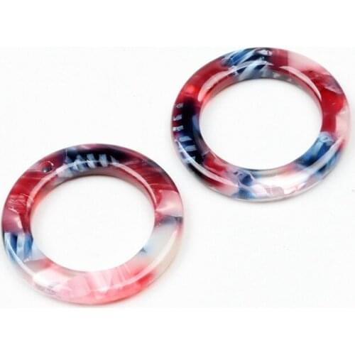 Leopard Print,Tortoise Shell Earring Charm,Acetate Acrylic Beads,Circle Shaped,Boho,Earring Parts,Ohrringe finding,23mm-ACE260