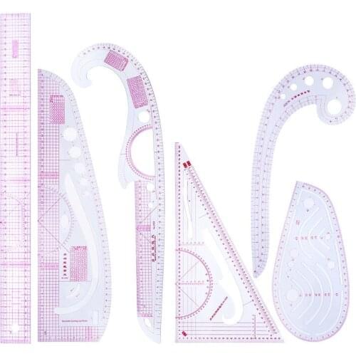 MIUSIE DIY clothing sample tailor straight ruler manufacturing type ruler curve set cutting arm sleeve ruler sewing accessories