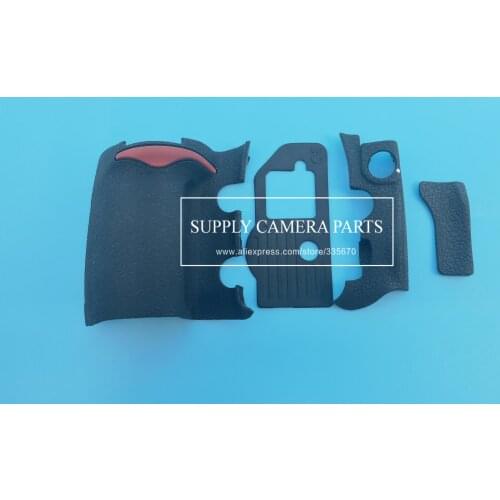 90%new 4 pieces For Nikon D300 Rubber Cover Units Complete Grip Rubber Replacement dslr camera