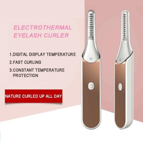 New Electric Eyelash Curler Temperature Display Intelligent Constant Temperature USB Charging Portable Perm Eyelashes Instrument