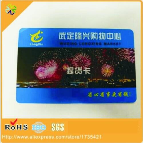 CMYK offset printing metallic membership VIP card printer magnetic stripe pvc plastic card