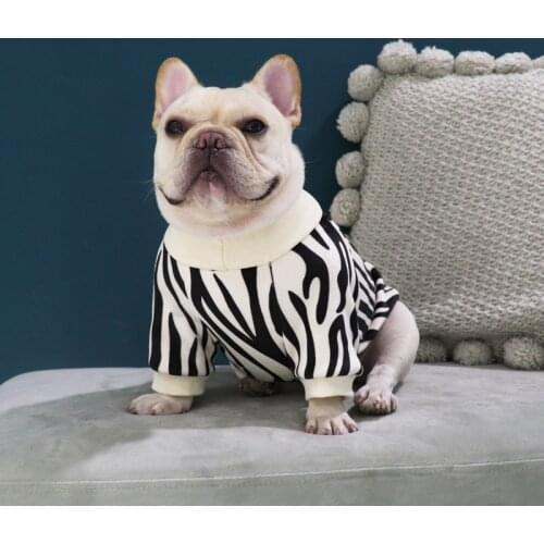Autumn Winter Striped Dog Pet Sweater Clothes for Small Dogs Pets Clothing French Bulldog Warm Coat Pug Costume Chihuahua S-2XL